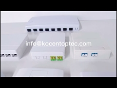 Placa frontal de fibra óptica para montaje en pared, 1 puerto, 2 puertos, 4 puertos, 8 puertos