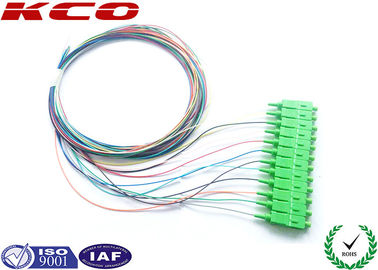 12 Cores LSZH SC/APC Fiber Optic Pigtail Single Mode Fiber Optic Patch Cord for Patch Panel
