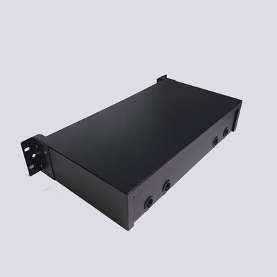 19 Inch Standard Rack Mountable Fiber Optic Patch Panel with Drawer Type and Max 192fo LC Quad Adapter