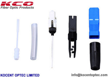 SC/UPC SOC Hot Melt Fiber Optic Fast Connector with 0.2dB Insertion Loss 55dB Return Loss and Tensile Strength >60N