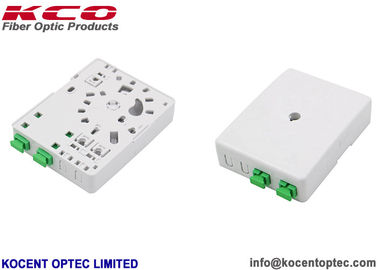 Indoor ABS PC Material Fiber Optic Terminal Box with 2 Fibers Capacity for FTTH Applications