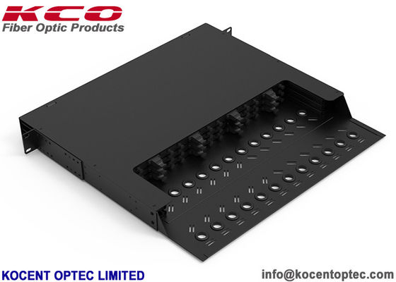 144 Fibers 1U Rack Mount MPO Patch Panel 19 Inch MTP Patch Panel for Data Center