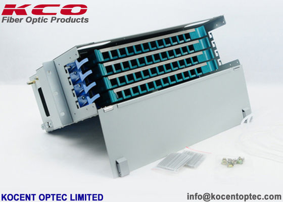 48 Core Rack Mountable Fiber Optic Distribution Unit with 19'' Standard and 1.0mm Steel Thickness