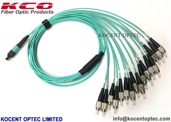 OM4 50/125 16 Fiber LSZH MPO MTP Patch Cord Elite MPO Fiber Patch Cable for Data Center