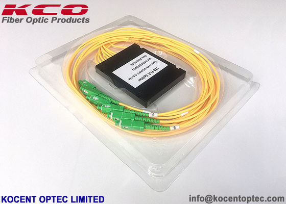 1:8 Modular Type Fiber Optical PLC Splitter with 2.0mm Cable and 1.5m Length for FTTX Deployment