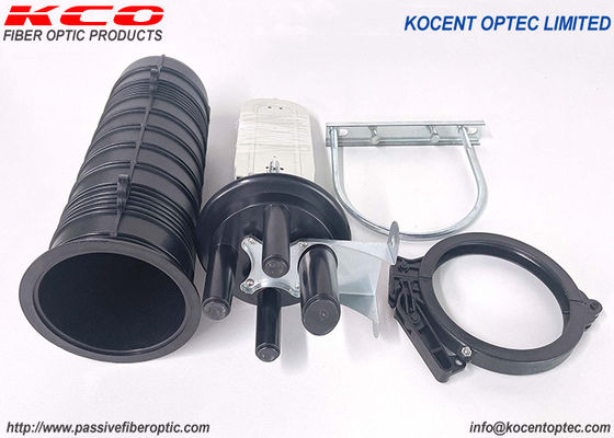 96 Cores 1 In 3 Out Heat-shrink Type Fiber Optic Splice Closure Dome Vertical Fiber Optic Joint Closure