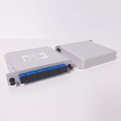 Single Mode SM G657A 1x8 PLC Fiber Optic Splitter with Low Insertion Loss and Good Channel Uniformity for FTTX Deployment