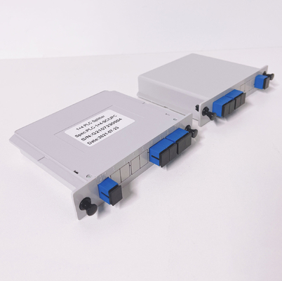 1x4 1:4 1*4 Caja de casete Tipo ABS Caja PLC Splitter LGX Inserción de fibra óptica Splitters