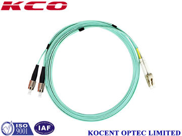 Cable de fibra óptica a dos caras milímetro LC/UPC-FC/UPC 2.0m m OM3 del remiendo del PVC LSZH el 1.0m