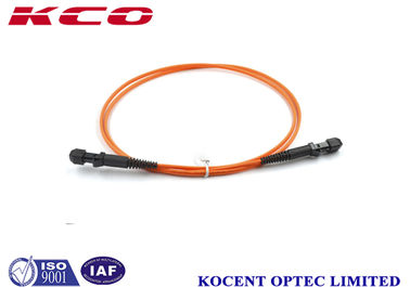 OM1 Naranja MTRJ E2K DIN MU PVC LSZH Cordón de parche de fibra óptica Diámetro 3,0 mm