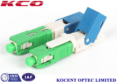 Conector rápido de fibra óptica verde 2.0mm 3.0mm FTTX SC APC de campo