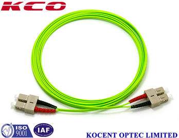SC OM5 100G Duplex Simplex Fiber Optic Patch Cord with 50/125um Multimode and 40Gb/s Speed