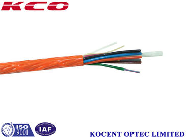 Material de fibra óptica del solo modo PE del cable de 12 bases para interior/al aire libre