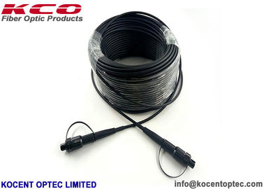Mini H SC APC conector impermeable de fibra óptica de campo blindado fuera del cable de parche