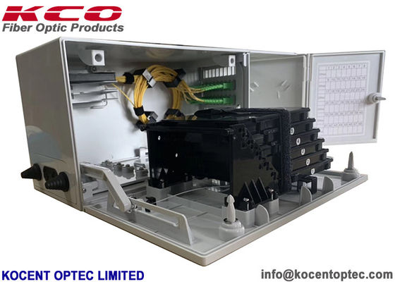 48 distribución KCO-FTB-48HW del divisor de la caja MODB de la terminación de la fibra del soporte de la pared del puerto