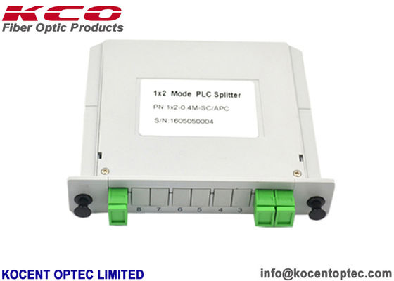 1x2 LGX Tipo de Fibra Óptica Splitter 1*2 Conector SC/APC para caja de distribución FTTH FTTA