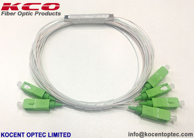 Mini tubo de fibra óptica PLC divididor 2:4 2 * 4 2x4 SC APC UPC
