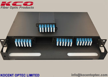 96fo High Density MPO Fiber Optic Patch Panel 1U 19'' Rack Mount Fiber Optic Termination Box