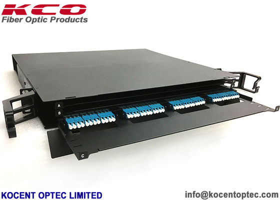 144cores LC/APC 1U MPO MTP Patch Panel Rack Mount Optica Fibra MPO MTP Patch Panel