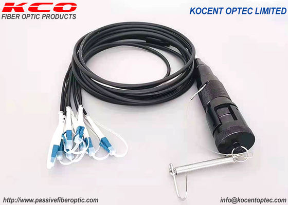 Cables de parche de fibra óptica FTTA 4fo 8fo 12fo Conector YZC blindado táctico a prueba de agua