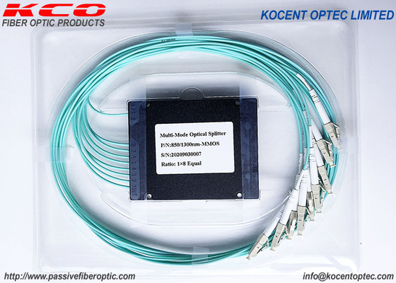 MM OM2 OM3 OM4 Fibra óptica Multimode Splitter 1*8 1*4 1*16 1*2 Tipo de caja ABS